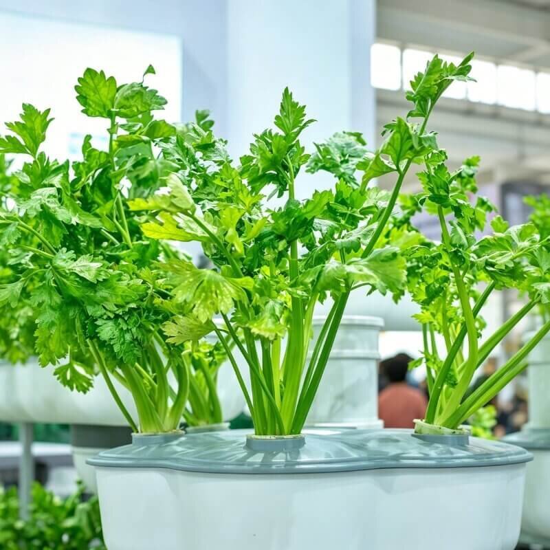 fresh hydroponic celery harvest indoor gardening easy water loving vegetable for beginner hydroponic systems