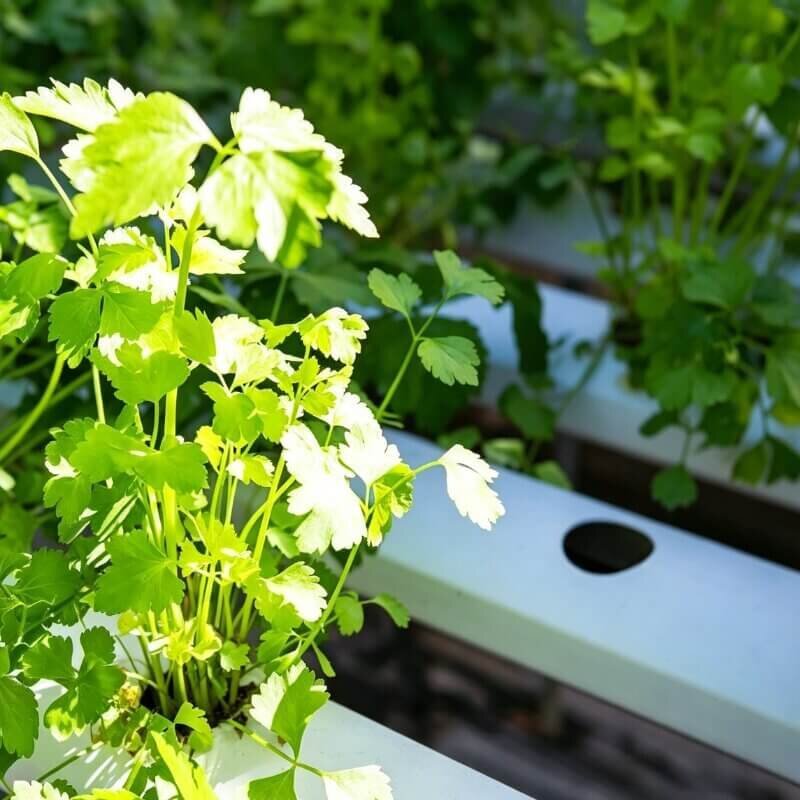 hydroponic cilantro indoor growing cool season herb challenging plant for beginner hydroponic learners