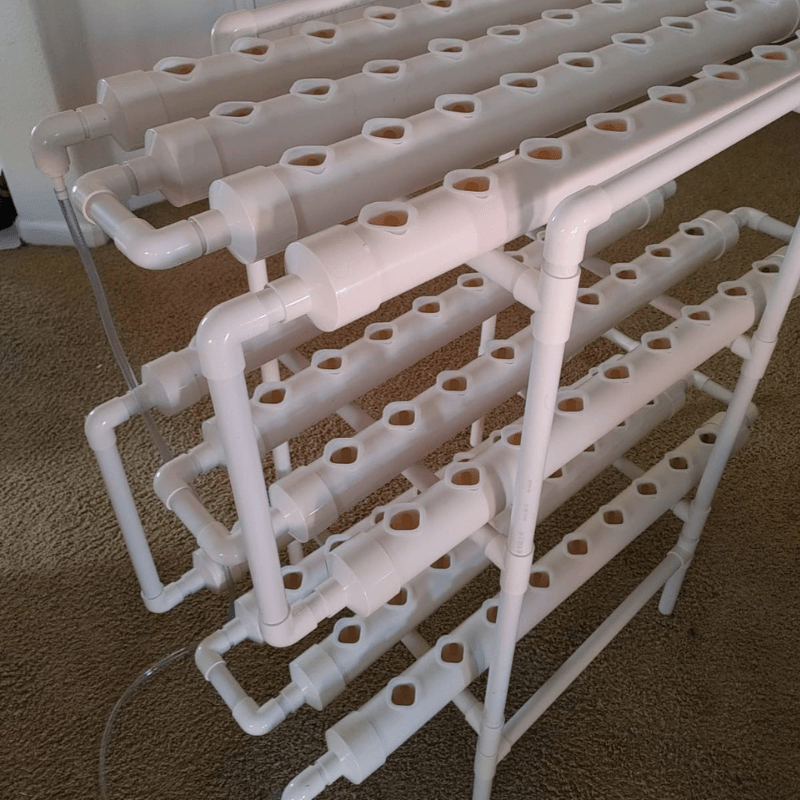 108 hole planting rack installed indoors
