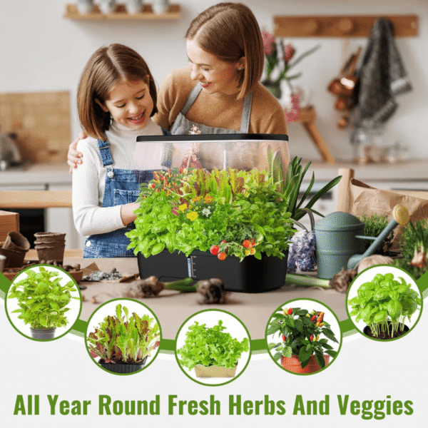 Greenfuturehydro Desktop Hydroponic Mini Garden (12 Holes) | Indoor Kitchen Growing Fun | With Water Pump | Hydroponic Supplier - 图片 6
