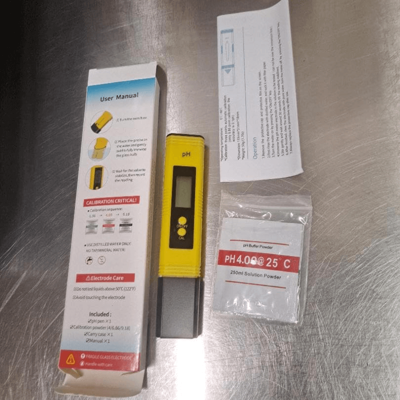 PH meter unboxing package view