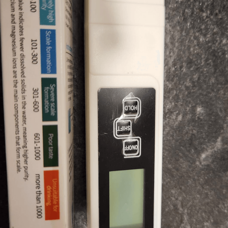 TDS EC meter reading guide