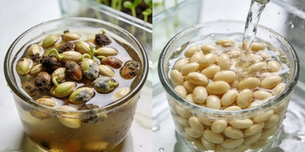 Incorrect seed soaking problems in hydroponic fodder growing