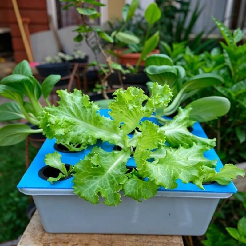 Wick hydroponic system simple low cost indoor gardening