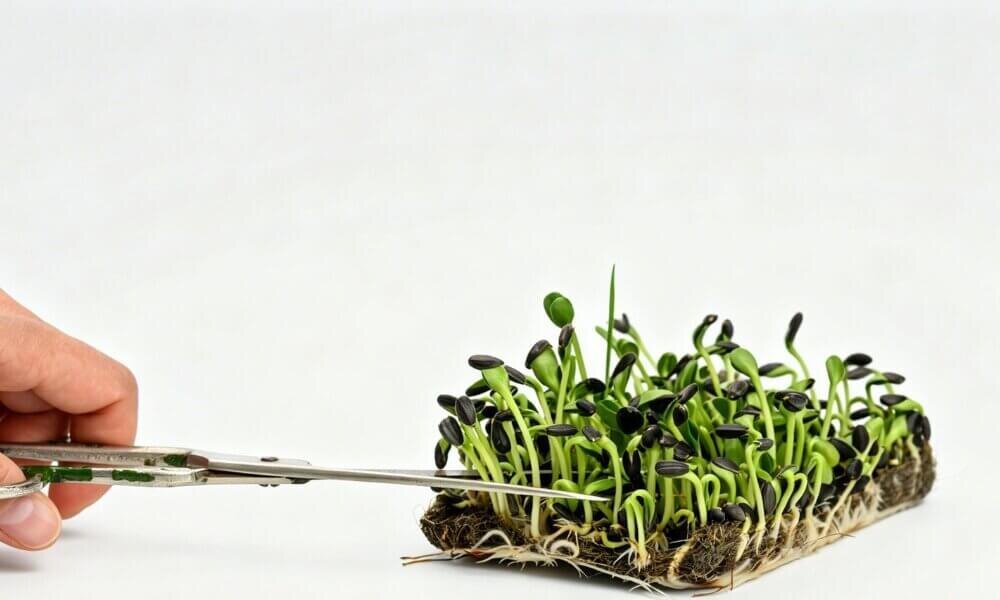 Sunflower microgreens high yield indoor hydroponic greens.