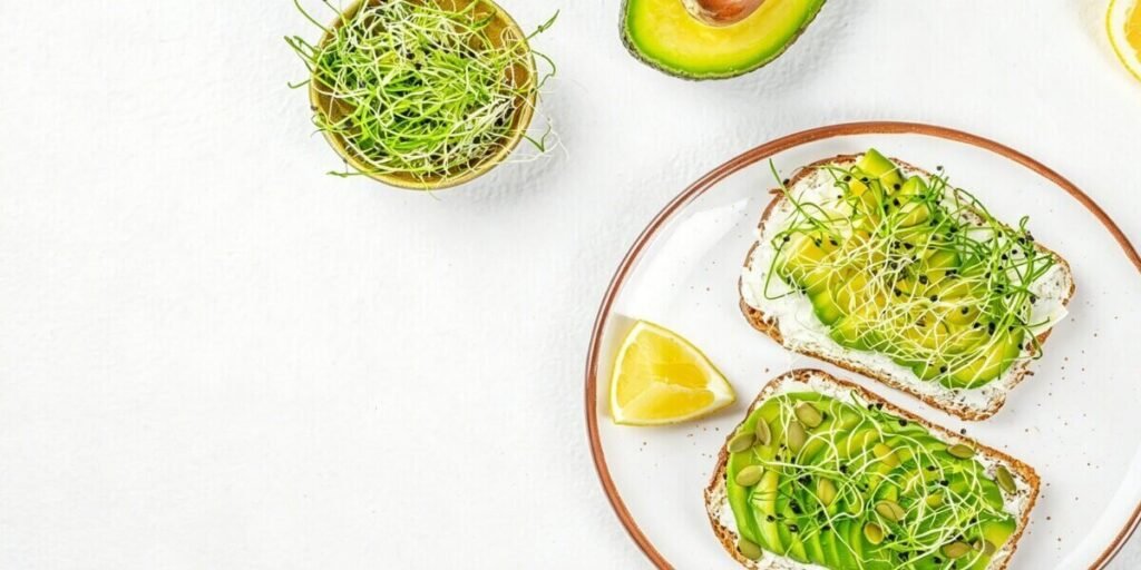 microgreens eggs smoothies healthy breakfast.