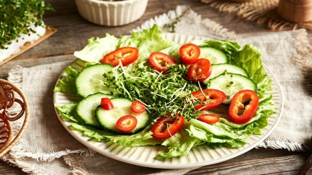 Broccoli sprouts salad recipe healthy meal sulforaphane nutrition.