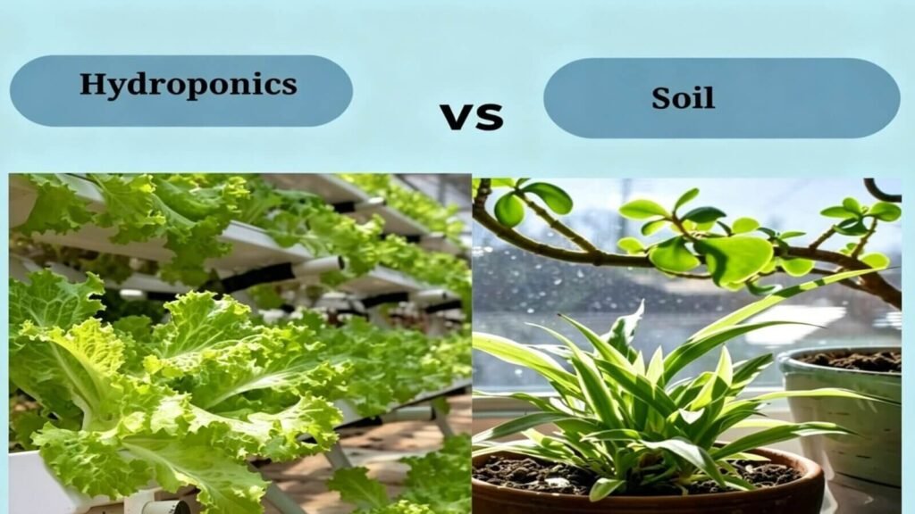 Hydroponic vs soil leafy greens.